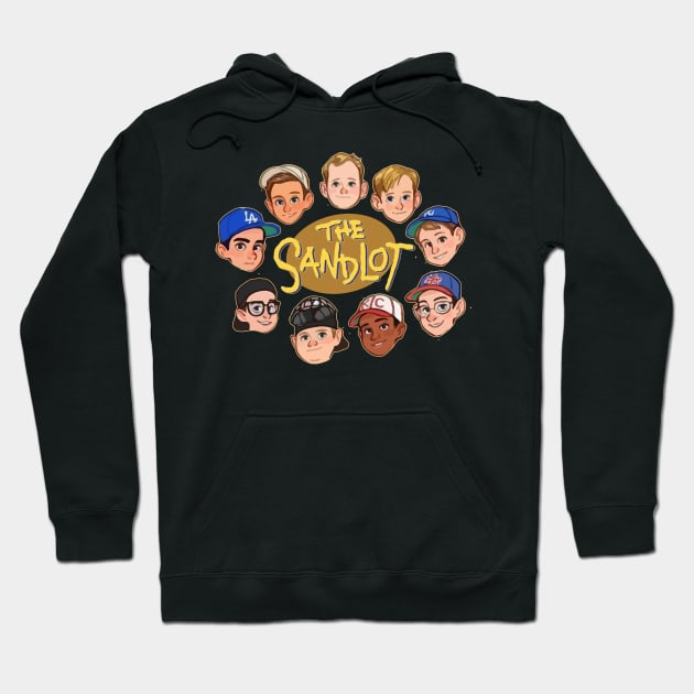 Squad Kids Baseball Movie Retro Hoodie by nikalassjanovic